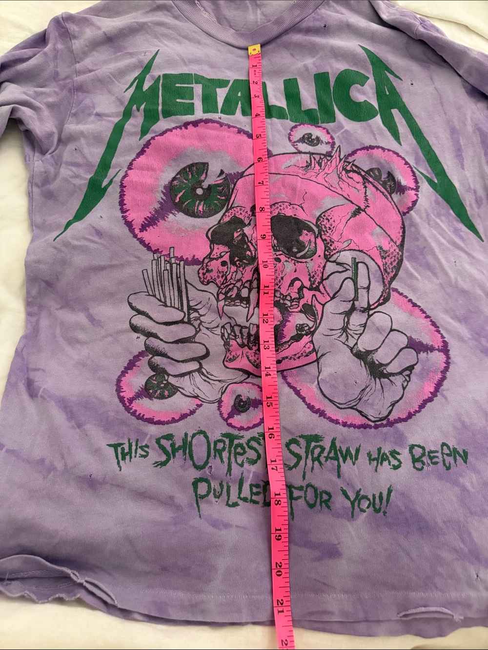 MadeWorn Purple Tie-Dye Band Graphic Tee with Pink Accents - Picture 5 of 6